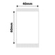NB192 - NIIMBOT - B1 / B21 / B3S - 40*60MM - 125 ETIKETTE PER ROL - WIT