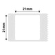 NB218 - NIIMBOT - B1 / B21 / B3S / B4 - 21X21MM - 300 WHITE ROUND LABELS