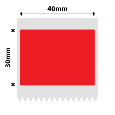NB221 - NIIMBOT - B1 / B21 / B3S - T40*30MM - 230 ETIKETTE PER ROL - SOLDIE - ROOI