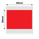 NB221 - NIIMBOT - B1 / B21 / B3S - T40*30MM - 230 ETIKETTE PER ROL - SOLDIE - ROOI