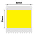 NB222 - NIIMBOT - B1 / B21 / B3S - 30*40MM - 230 ETIKETTE PER ROL - SOLIED - GEEL 