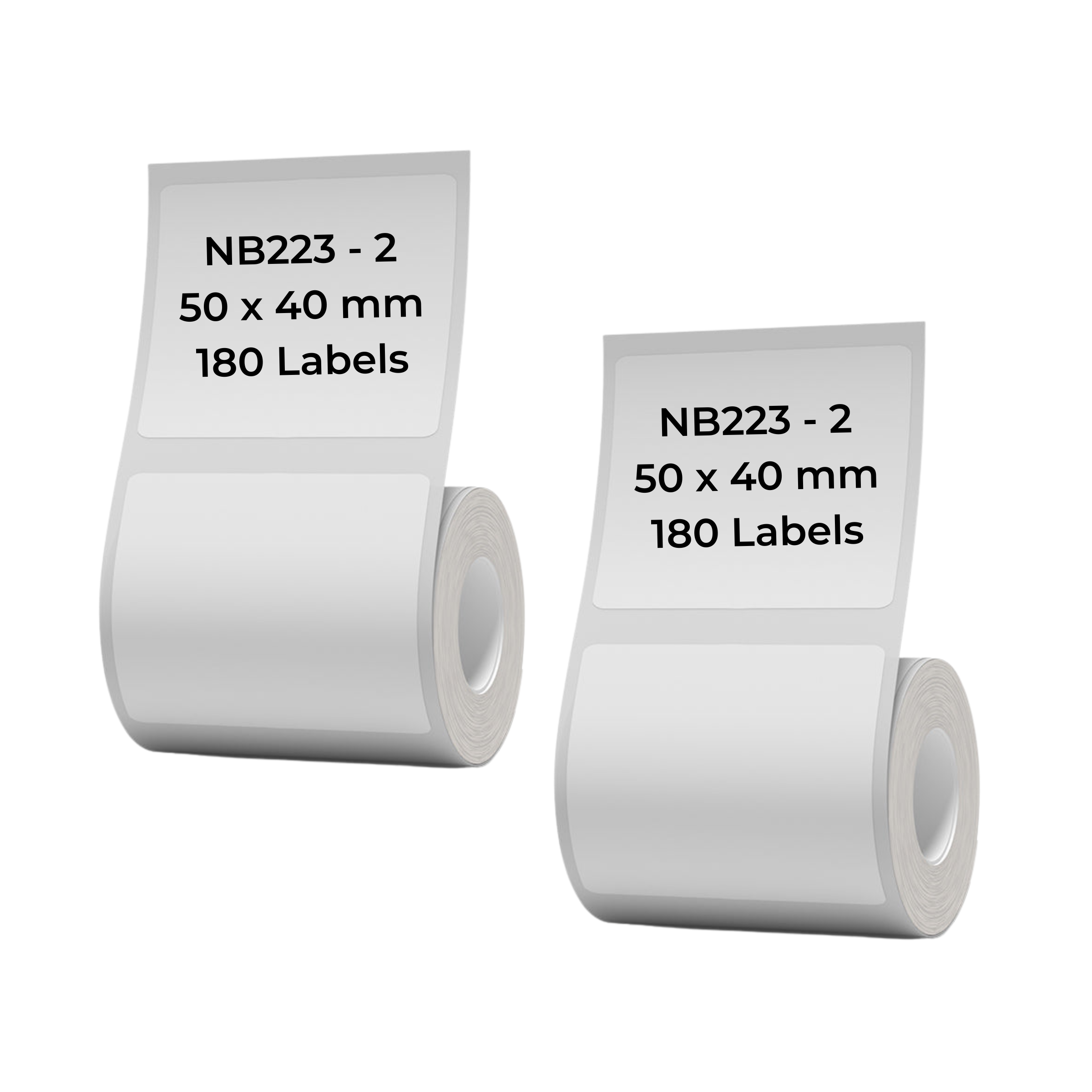 NB223 - NIIMBOT - B1 / B21 / B3S - 50*40MM - 180 LABELS PER ROLL - WHITE