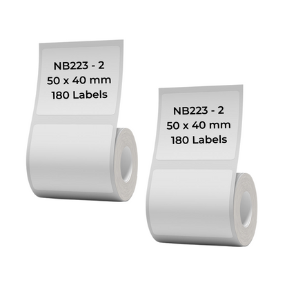 NB223 - NIIMBOT - B1 / B21 / B3S - 50*40MM - 180 LABELS PER ROLL - WHITE