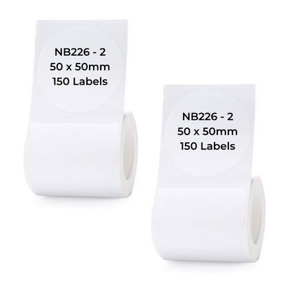 NB226 - NIIMBOT - B1 / B21 / B3S - T50*50MM - ROUND - 150 LABELS PER ROLL - WHITE