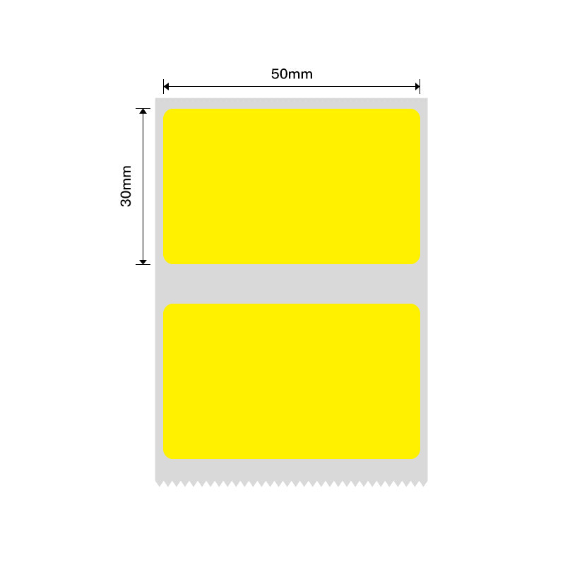 NB230 - Niimbot - B1 / B21 / B31 / B3S / B4 - 50x30mm - 230 Yellow Thermal Labels