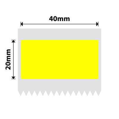 NB231 - NIIMBOT - B1 / B21 / B3S / B4 - 40X20MM - 320 YELLOW THERMAL LABELS