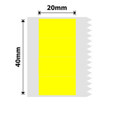 NB235 - NIIMBOT - B1 / B21 / B3S - 40*20MM - (10X20X4)- 300 AMALEBELE EZITHILEYO - YELLOW 