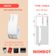 NB236 - Niimbot - B1 / B21 / B3S / B4 - 30x70mm - 100 Chinese Cable Labels