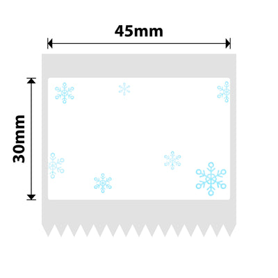 NB238 - NIIMBOT - B1 / B21 / B3S / B4 - 45X30MM - 230 SNOW BLUE LABELS