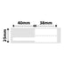 NB246 - NIIMBOT - B1 / B21 / B3S / B4 - 25X78MM - 100 WHITE CABLE LABELS