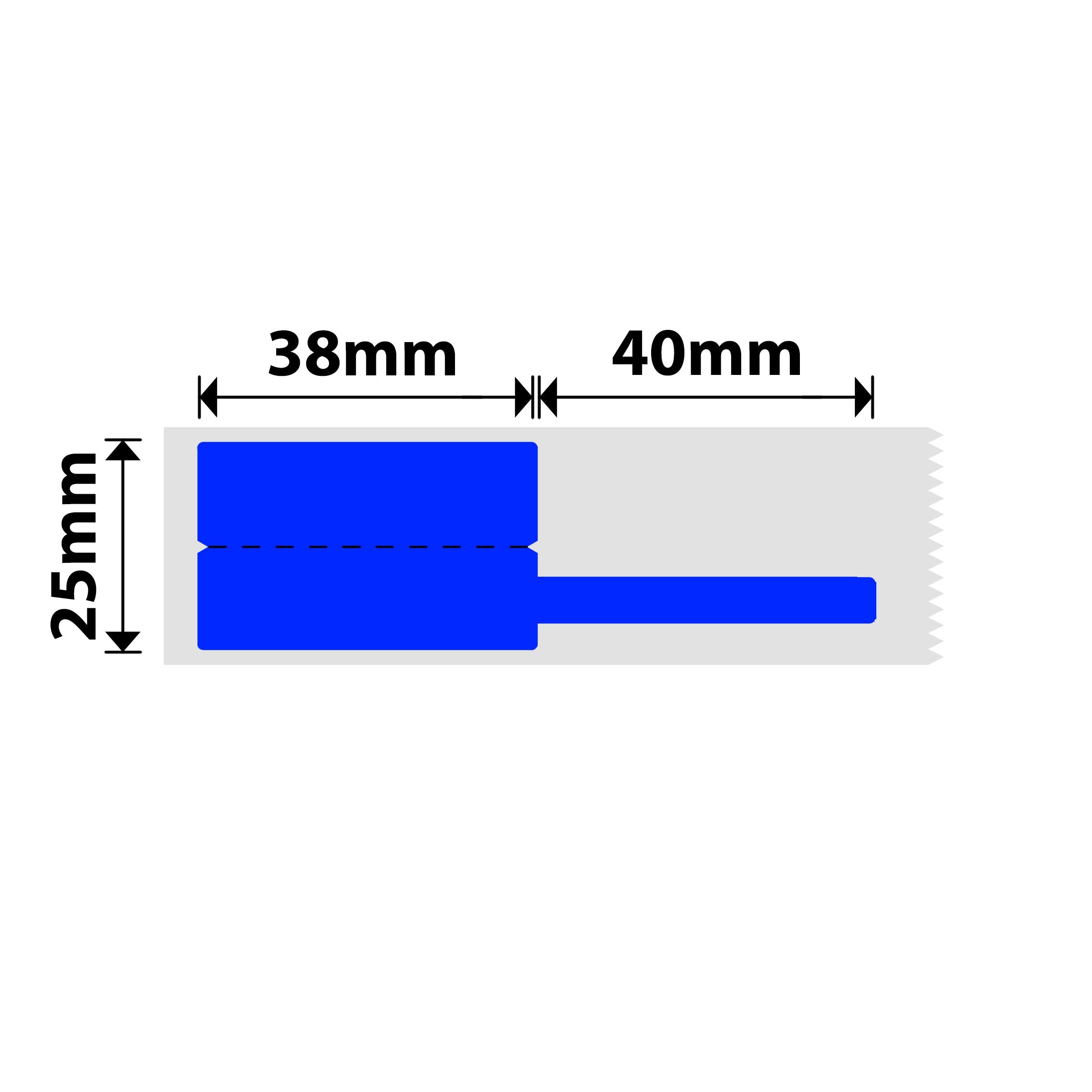 NIIMBOT - B Range - 25x78mm - Blue Cable - 100 Labels