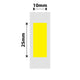 NB267 - NIIMBOT - D11 / D101 / D110 / H1S - 10X25MM - 240 YELLOW LABELS