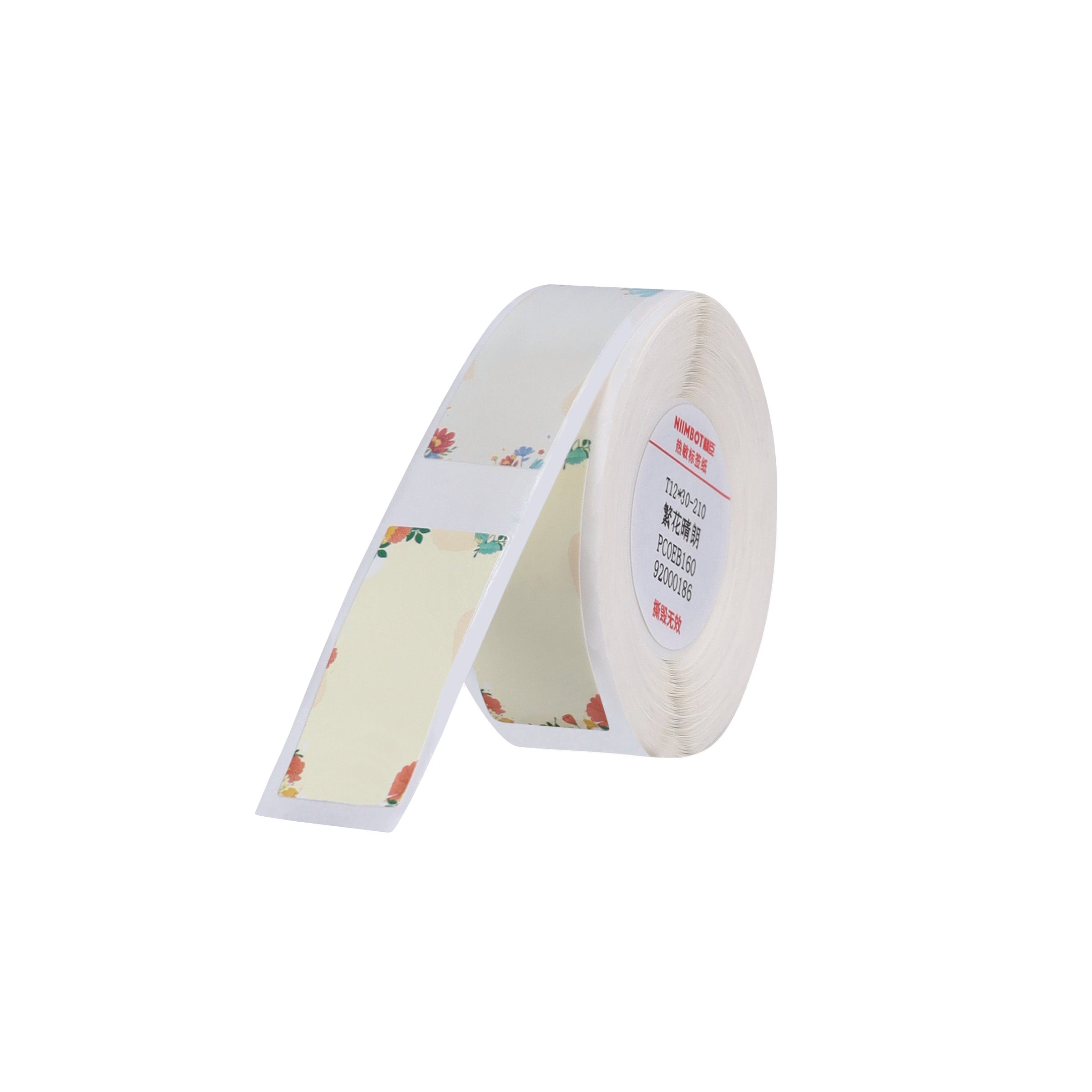 NB273 - NIIMBOT - D11 / D101 / D110 - R12*30 - 210 ETIKETTE PER ROL - BLOMME-ONTWERP