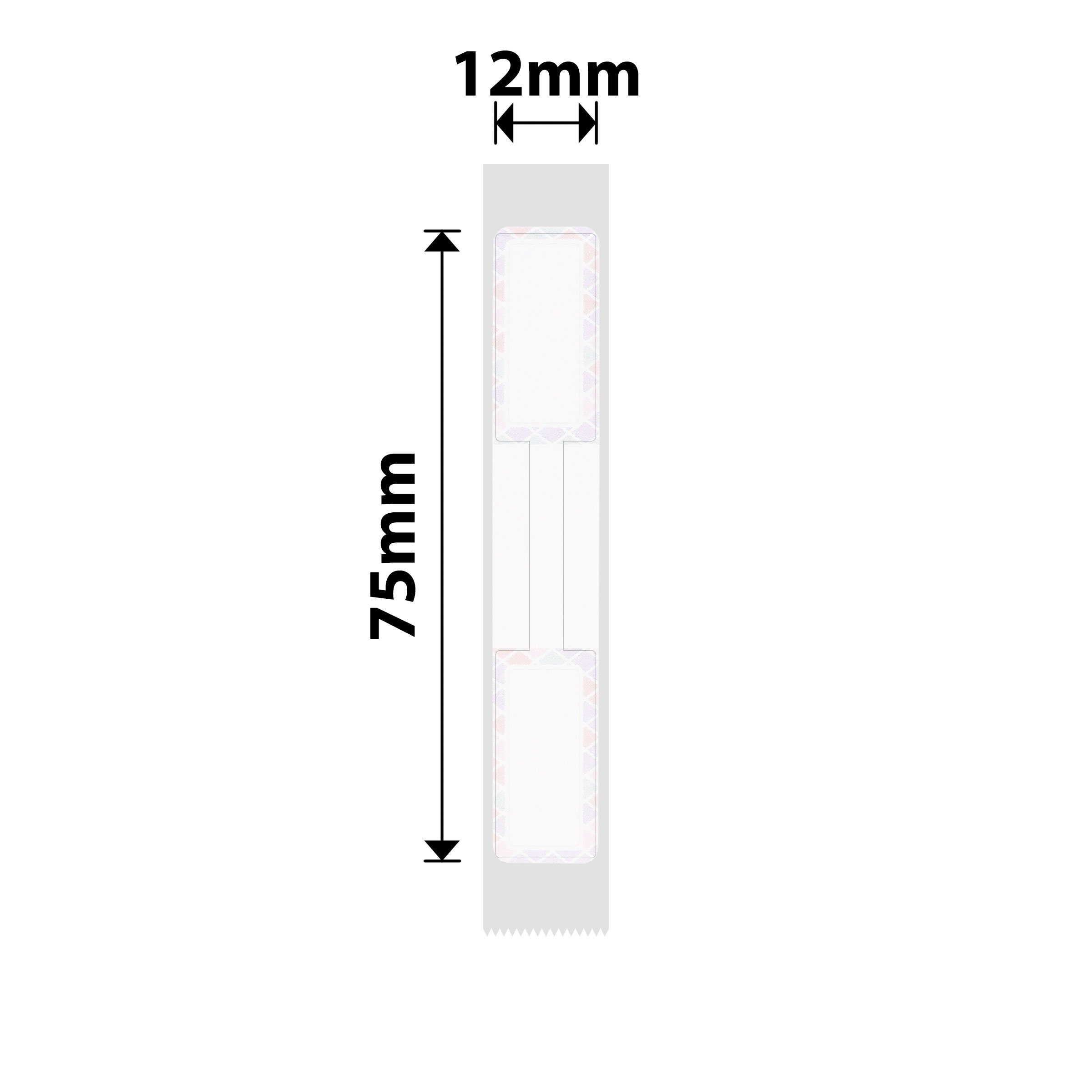 NB275 - NIIMBOT - D11 / D101 / D110 / H1S - 12X75MM - 90 MILK CANDY CABLE LABELS