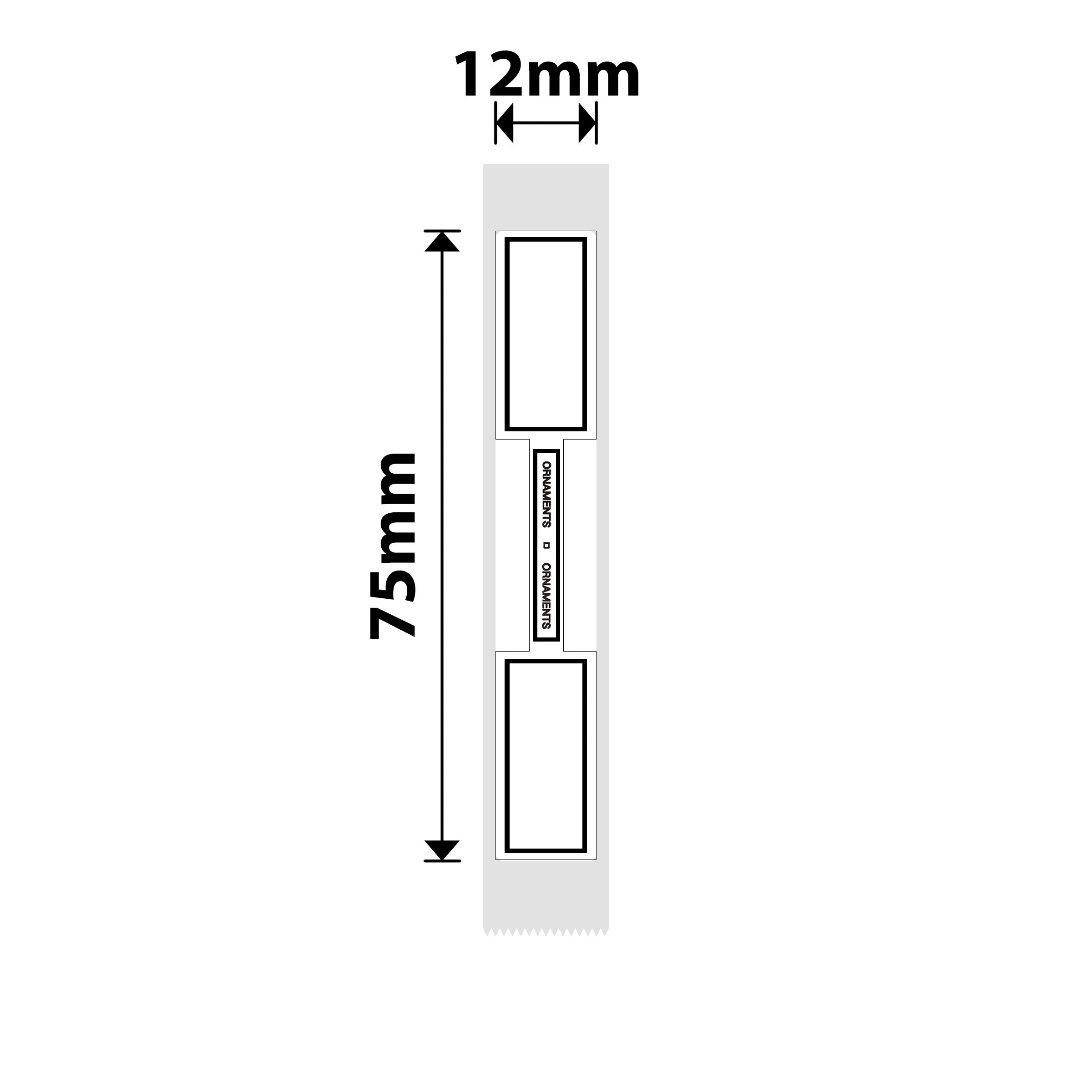 NIIMBOT - D Range - 12x75mm - Simple Cable - 90 Labels