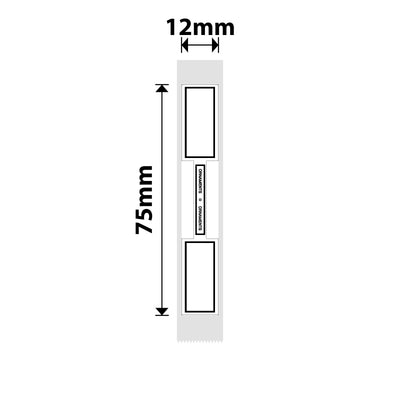 NIIMBOT - D Range - 12x75mm - Simple Cable - 90 Labels