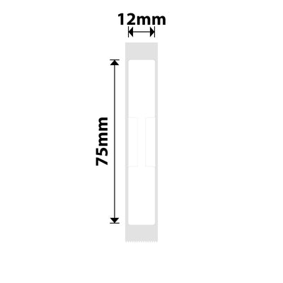 NB277 - Niimbot - D11 / D101 / D110 / H1S - 12x75mm - 90 White Jewellery Labels