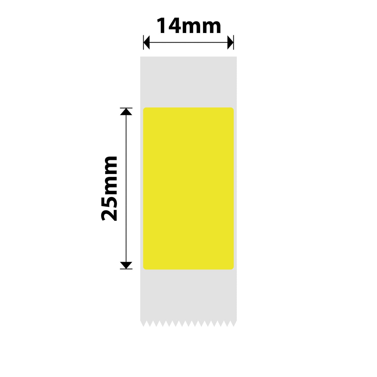 NIIMBOT - D Range - 14x25mm - Yellow - 225 Labels