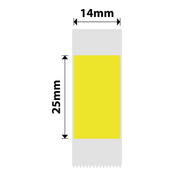 NIIMBOT - D Range - 14x25mm - Yellow - 225 Labels