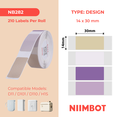 NB282 - NIIMBOT - D11 / D101 / D110 - R14*30 - 210 LABELS NGALINYE ROLL - DREAM PARK DESIGN (4 IMIBALA)