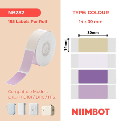 NIIMBOT - D Range - 14x30mm - Dream Park Mixed Colours - 195 Labels