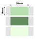 NB284 - NIIMBOT - D11 / D101 / D110 / H1S - 14X30MM - 210 GREEN 3 COLOURS LABELS