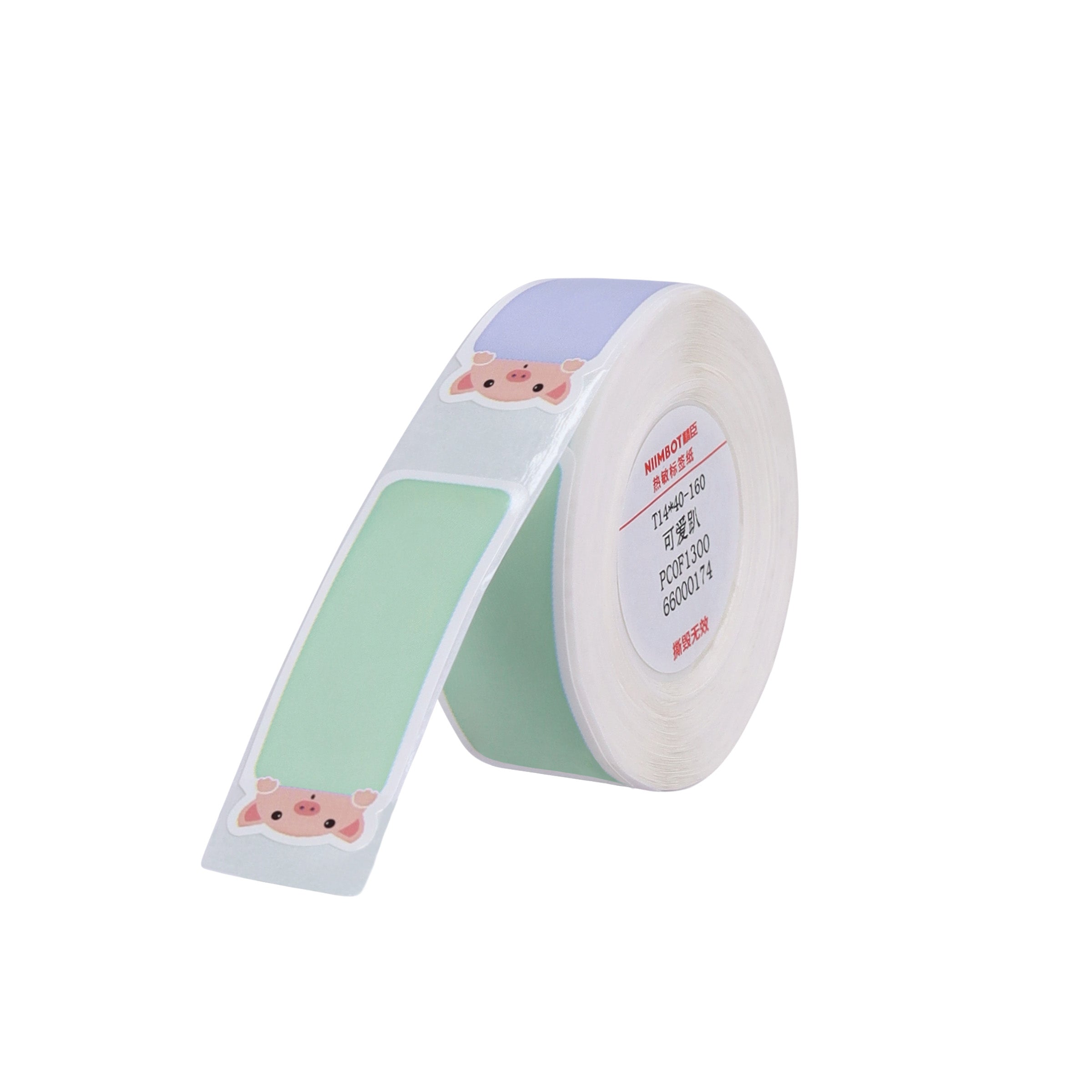 NB291 - NIIMBOT - D11 / D101 / D110 - R14*40 - 160 ETIKETTE PER ROL - SLEEPY ANIMALS ONTWERP