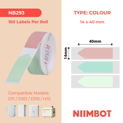 NB293 - NIIMBOT - D11 / D101 / D110 - R14*40 - 160 AMALEBO NGOKUQONGA NGAMUNYE - UKWENZIWA KOMcibisholo Wombala