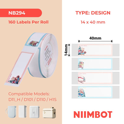 NIIMBOT - D Range - 14x40mm - Hello Winter - 160 Labels