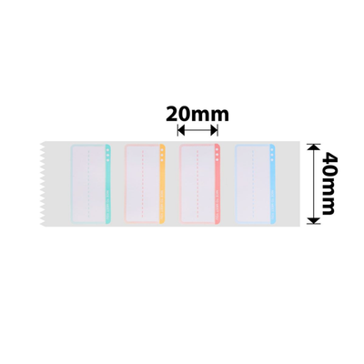 NB296 - NIIMBOT - D11 / D101 / D110 / H1S - 14X40MM - 160 NICE TO MEET YOU LABELS