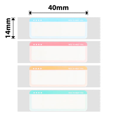 NB296 - NIIMBOT - D11 / D101 / D110 / H1S - 14X40MM - 160 NICE TO MEET YOU LABELS