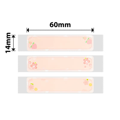 NB304 - NIIMBOT - D11 / D101 / D110 - R14*60 - 110 LABELS NGAMUNYE I-ROLL - I-CHERY PINK DESIGN