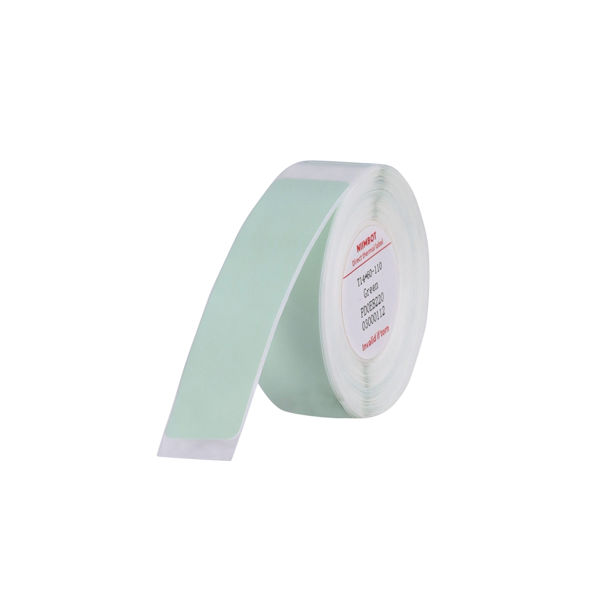 NB305 - NIIMBOT - D11 / D101 / D110 - R14*60 - 110 ETIKETTE PER ROL - GROEN ONTWERP