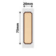 NB328 - NIIMBOT - D101 ONLY - 20X75MM - 90 WOOD LOVE LABELS