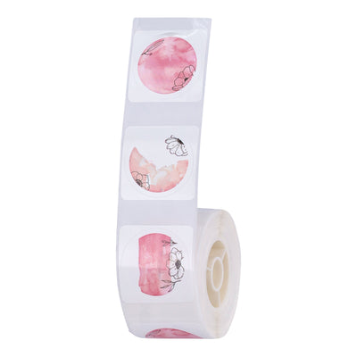 NIIMBOT - D101 Only - 25x25mm - Flower Pink Round - 225 Labels