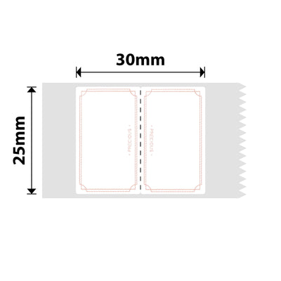 NB337 - NIIMBOT - SLEGS D101 - R25*30 - 210 ETIKETTE PER ROL - ELEGANTE ONTWERP