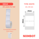 NB340 - Niimbot - D101 Only - 25x30mm - 210 White With Hole Labels