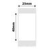 NB358 - Niimbot - D101 Only - 25x40mm - 155 White Labels