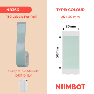 NB366 - NIIMBOT - D101 KUPHELA - R25*50 - 130 AMALEBHU NGOKUQONGA NGAMUNYE - UKWENZIWA KOMBALA OKULUHLAZA