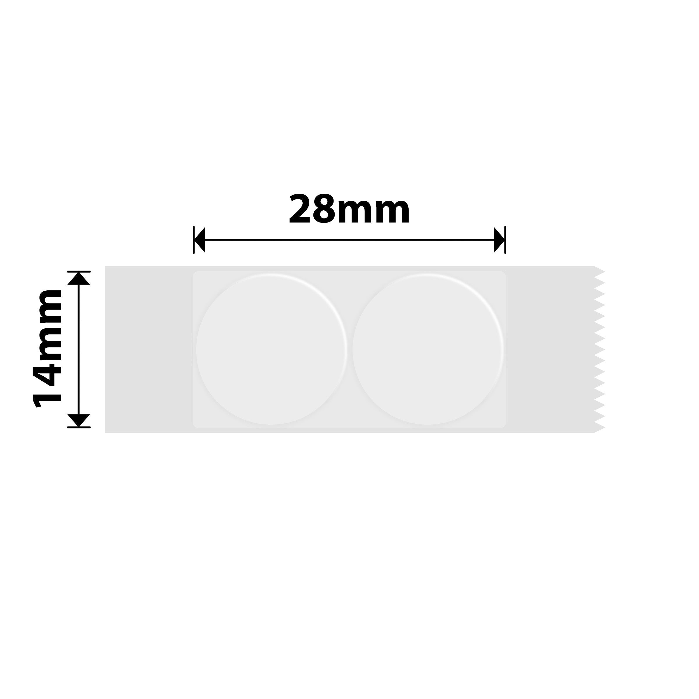 NB386 - Niimbot - N1 - 14x28mm - 200 Transparent Round Labels