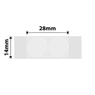 NB386 - Niimbot - N1 - 14x28mm - 200 Transparent Round Labels