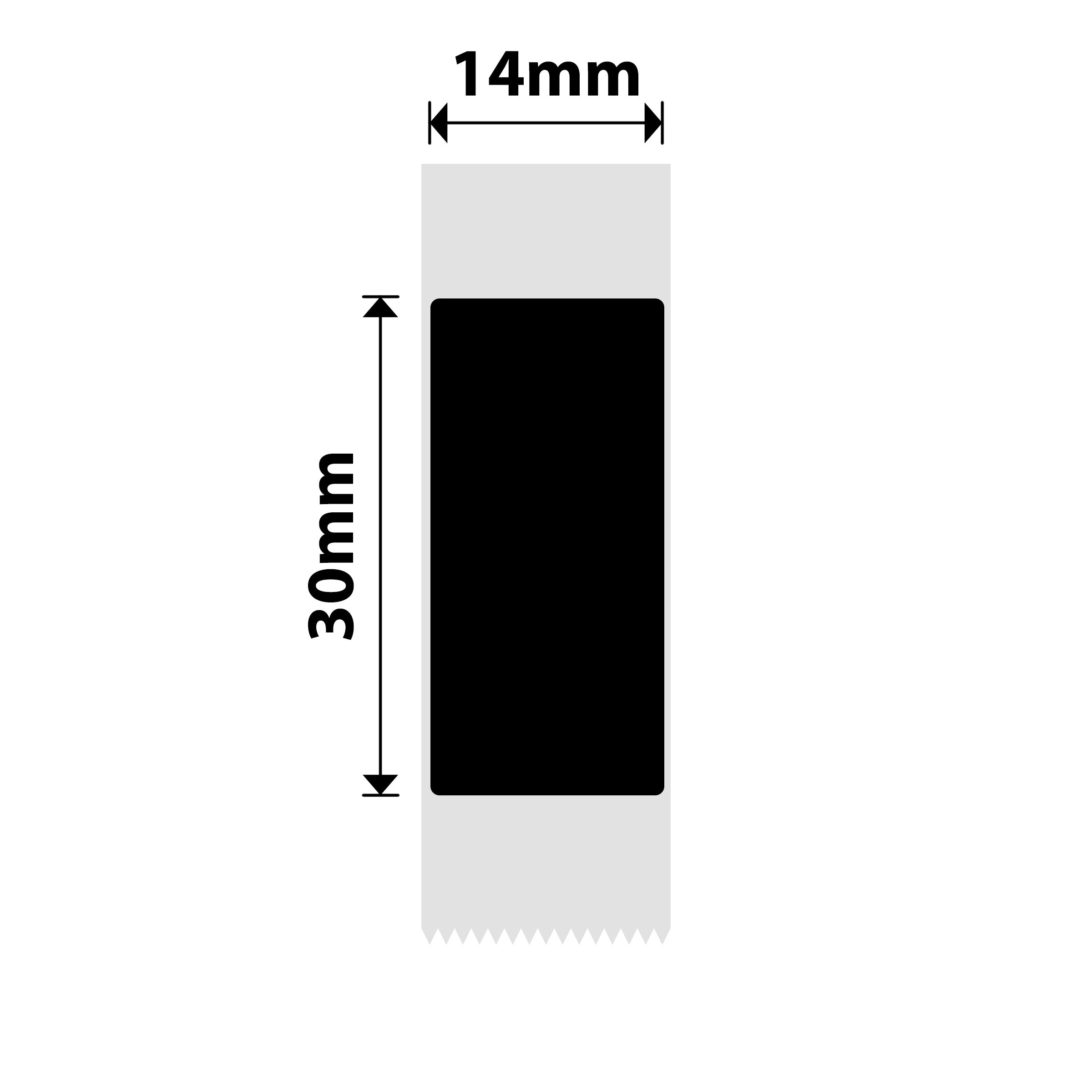 NB390 - Niimbot - N1 - 14x30mm - 190 Black Labels