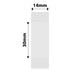 NB391 - NIIMBOT - B18 - ET14*30MM - 190 ETIKETTE PER ROL - DEURSIGTIG