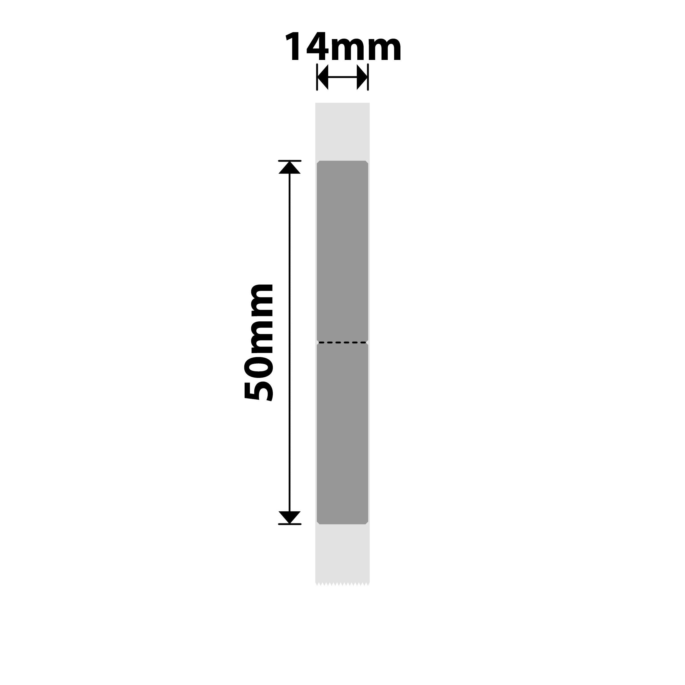 NB394 - Niimbot - N1 - 14x50mm - 125 Silver Labels