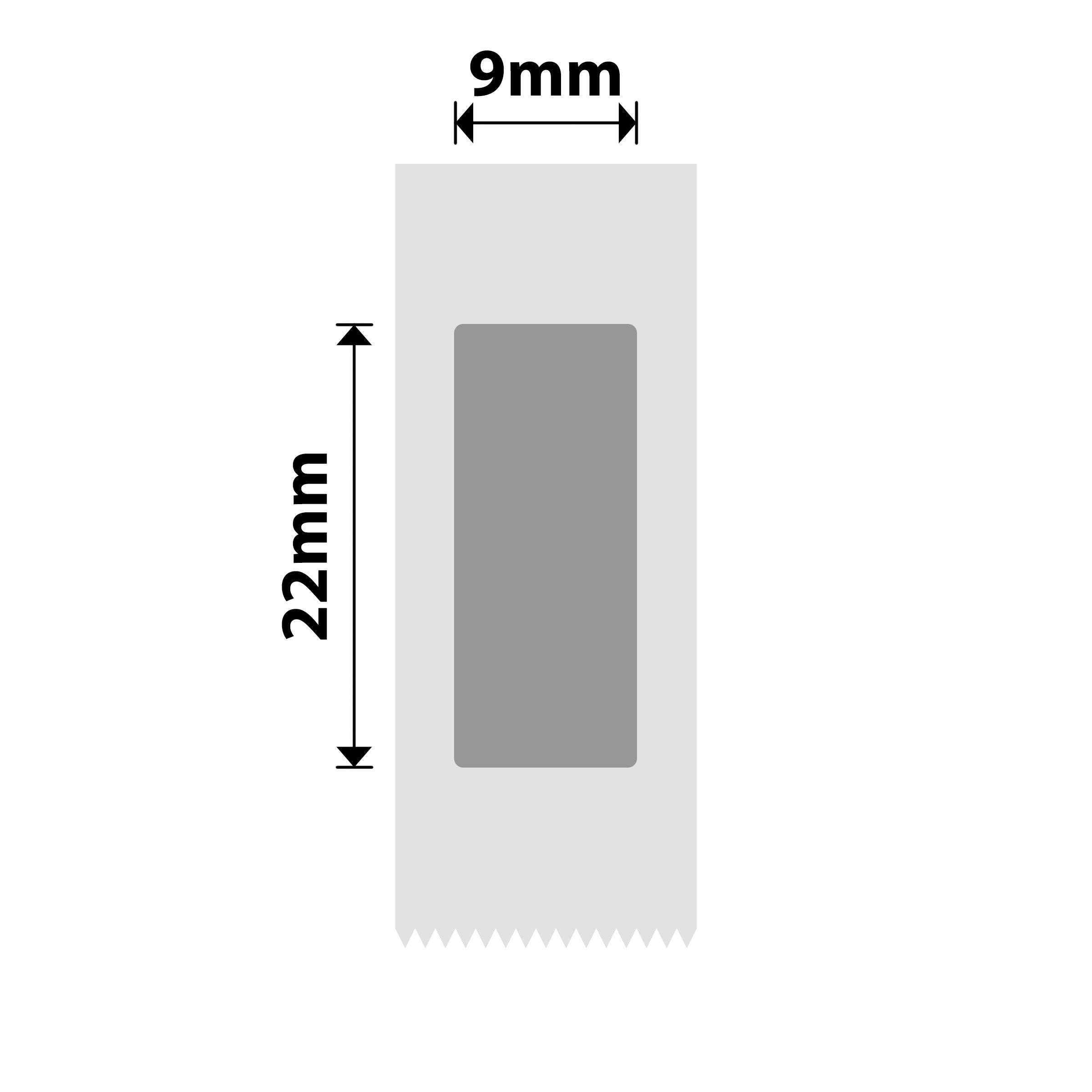 NB395 - Niimbot - N1 - 9x22mm - 250 Silver Labels