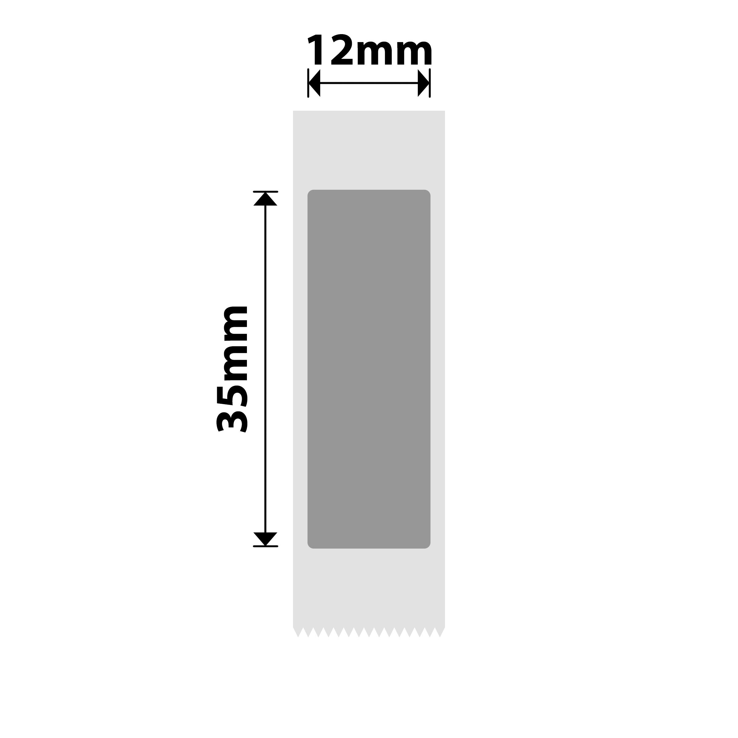 NB397 - Niimbot - N1 - 12x35mm - 170 Silver Labels
