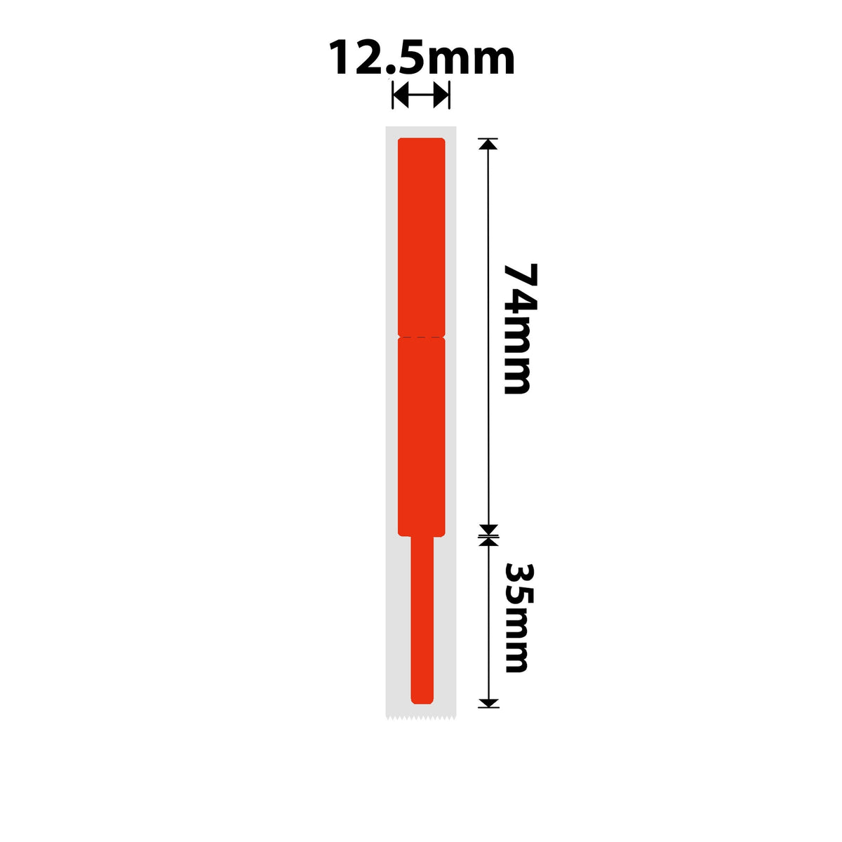 NIIMBOT - N1 - 12.5x109mm - Red Cable - 60 Labels