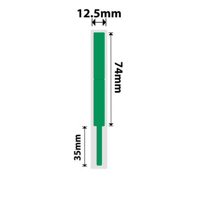 NB406 - NIIMBOT - B18 - EW12.5*109mm - 60 ETIKETTE PER ROL - GROEN KLEURONTWERP