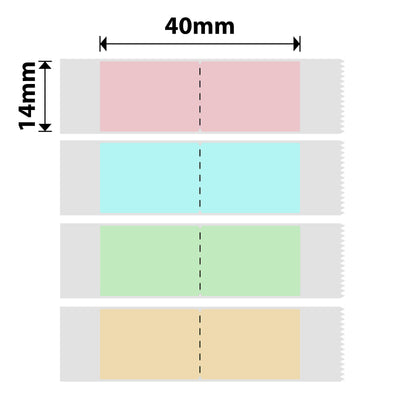 I-NB409 - NIIMBOT - B18 - EW14*40mm - 150 AMALEBO NGOKUQHUBEKA NGAMUNYE - UKWENZIWA KWEHLOBO