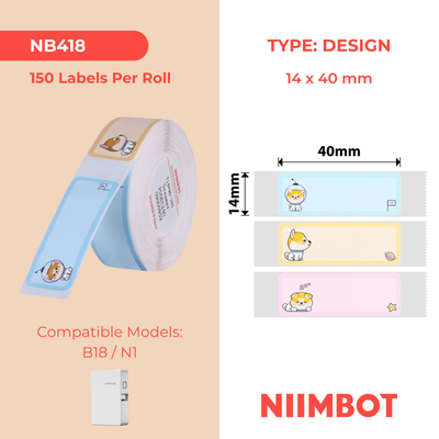 NB418 - Niimbot - N1 - 14x40mm - 150 Dreamer Achai Labels